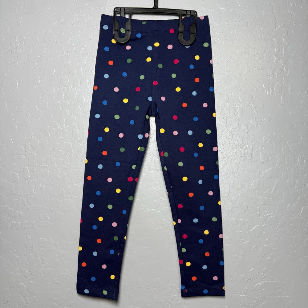 Primary Kids Cozy Printed Legging in Navy/Rainbow Confetti Dot 5